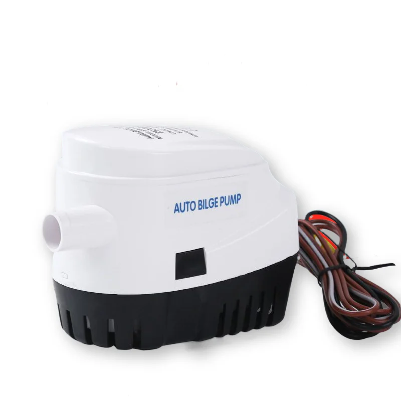 750GPH 1100GPH Automatische boot lenzpumpe 12V 24V DC tauch elektrische wasserpumpe kleine 12V Volt 750 1100 Gph auto Image