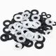 50/100 x M2 M 2 5 M3 M4 M5 M6 M8 M10 M12 Weiß Schwarz Kunststoff Nylon Flache Washer Flugzeug Spacer