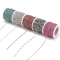 2mm Breite 2M Edelstahl Emaille Blau/Schwarz/Weiß/Rot/Rosa Link Kabel Ketten für DIY Halskette