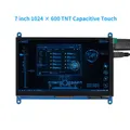 7 zoll 1024*600 TNT Kapazitiven Touch Panel TFT LCD Modul Display für Raspberry Pi 3 B +/4b