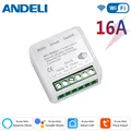 ANDELI WiFi 16A Smart DIY Mini Licht Schalter Zwei Weg Control Tuya Smartlife APP Fernbedienung für