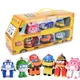 Set von 6 Pcs Poli Auto Kinder Roboter Spielzeug Verwandeln Fahrzeug Cartoon Anime Action Figure