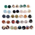 15mm Multicolor Harz Ohr Beitrag Stud Ohrringe Erkenntnisse Runde W/Schleife DIY Stud Ohrringe Für