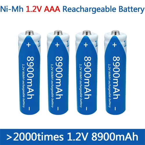 Aaa batterie 1 2 v ni-mh batterie aaa wiederauf ladbare batterie 8900mah aa nimh batterie