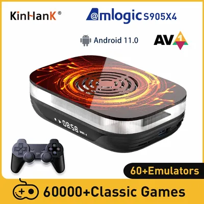 KINHANK Amlogic S905X4 Retro-Videospielkonsole Super Console X4 Plus 60000 Spiel für 60+ Emulatoren Image