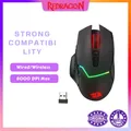 Redragon m690 pro drahtlose Gaming-Maus 8000 dpi kabel gebundene Maus Schnellfeuer-Taste 8