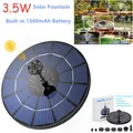 3 5 W Solar Brunnen Pumpe Solar Wasserpumpe Schwimm Brunnen Gebaut-in 1500mAh Batterie mit 6