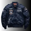 Männer Winter Hip Hop dicke warme Jacke Motorrad ma-1 Flieger Pilot Baumwolle Daunen Parka männliche Baseball Bomber Jacken M-5XL