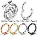 1pc Klapp segment Nase Creolen Frauen chirurgische Stahl Nasenringe Septum Clicker Ring Ohr Daith