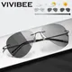 VIVIBEE Polarisierte Photochrome Männer Pilot Sonnenbrille Frauen Luftfahrt Titan Sonnenbrille 52mm