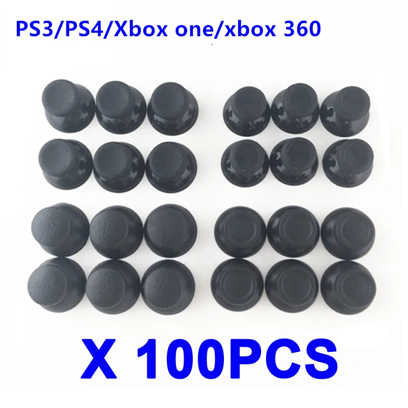 100 Stücke 3D Analog Joystick Stick Ersatzmodul Pilzkappe Für Sony PS4 Playstation 4 5 PS5 Xbox one / 360 Thumbstick Abdeckung Image