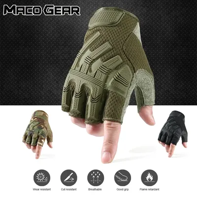 Finger loser Handschuh Halb finger handschuhe atmungsaktive taktische Fäustlinge Swat Airsoft