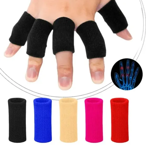 10 stücke Stretchy Sport Finger Ärmeln Arthritis Unterstützung Finger Schutz Outdoor Basketball