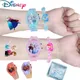 Disney Prinzessin Mädchen Uhren Armband Set Anime Gefrorene Elsa Mädchen Bunte Nacht Licht Uhr