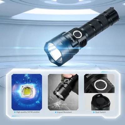 Sofirn C8G Leistungsstarke LED Taschenlampe 21700 SST40 18650 Mit Power Anzeige Laterne Taschenlampe
