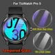 5 Stück Displays chutz folie für Tic watch Pro 5 Smartwatch 2.5d 9h ultra klare/Anti-Blue-Ray-Schutz