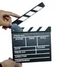Director Video Szene Clapperboard TV Movie Clapper Board Film Schiefer Cut Prop Plank 20*20CM