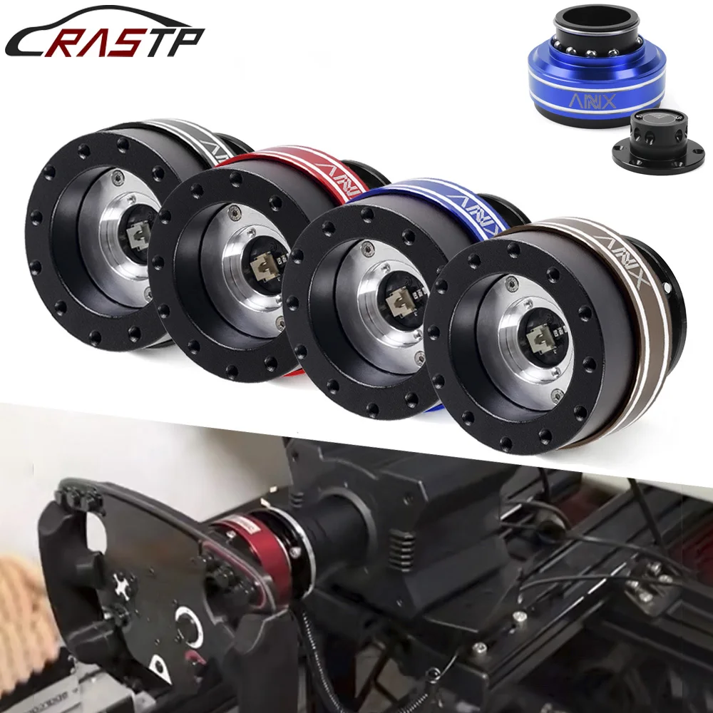 Aluminium 70 mm 6-Loch-Racing-Simulator-Spiel-Lenkrad-Schnellspanner-Nabenadapter für MOZA Simagic M10 A/Mini Euro Truck QR040 Image