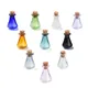 10Pcs Glas Kork Flaschen Glas Leere Wishing Flaschen Multicolor für Schmuck Perlen Behälter DIY