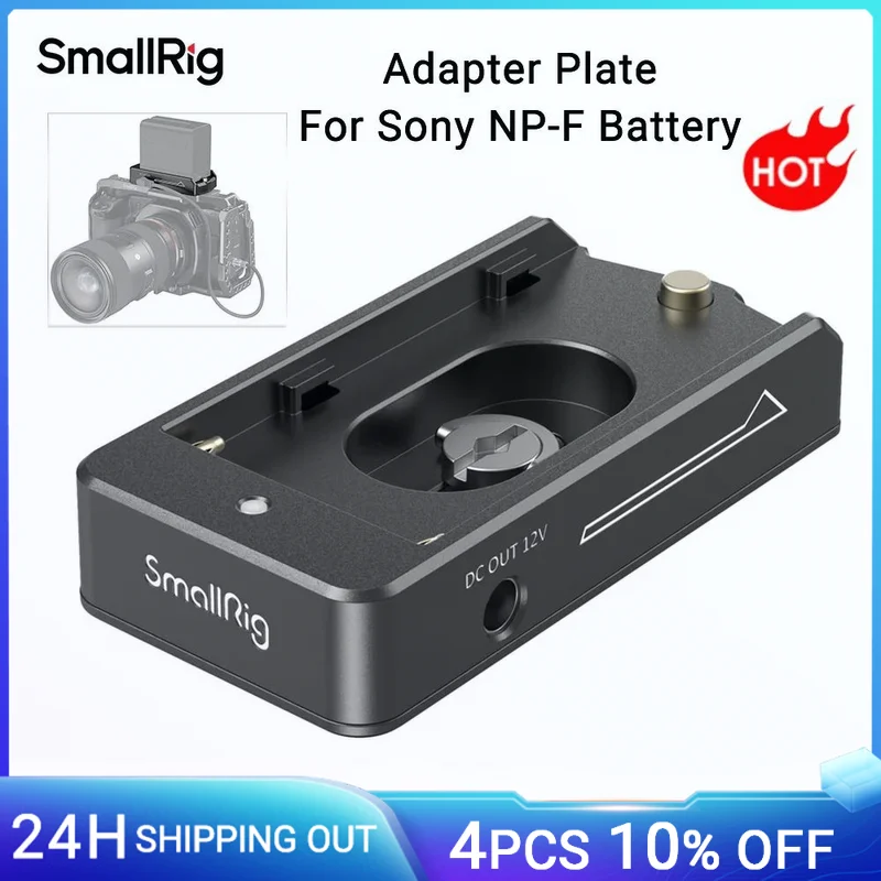 SmallRig für NP-F Batterie-Adapterplatte für Sony NP-F Typ für BMPCC 4K 6K Batterie-Adapterplatte Video-Aufnahme-Unterstützung Rig 3018 Image