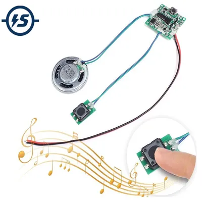 DIY Elektronik Kit Sound Voice Recordable Board MP3 WAV Player Musik Modul Taste/Lichtsteuerung mit Image