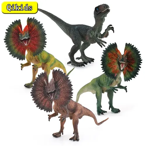 Dinosaurier Spielzeug Modell Lebensechte Dilophosaurus Velociraptor Dinosaurier Abbildung