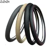 Weiche Geflecht auf Auto Lenkrad Abdeckung Für 37 - 38 CM 14.5 "-15" Anti-slip innere Ring M Größe Lenkung-Rad Auto Styling Teppich
