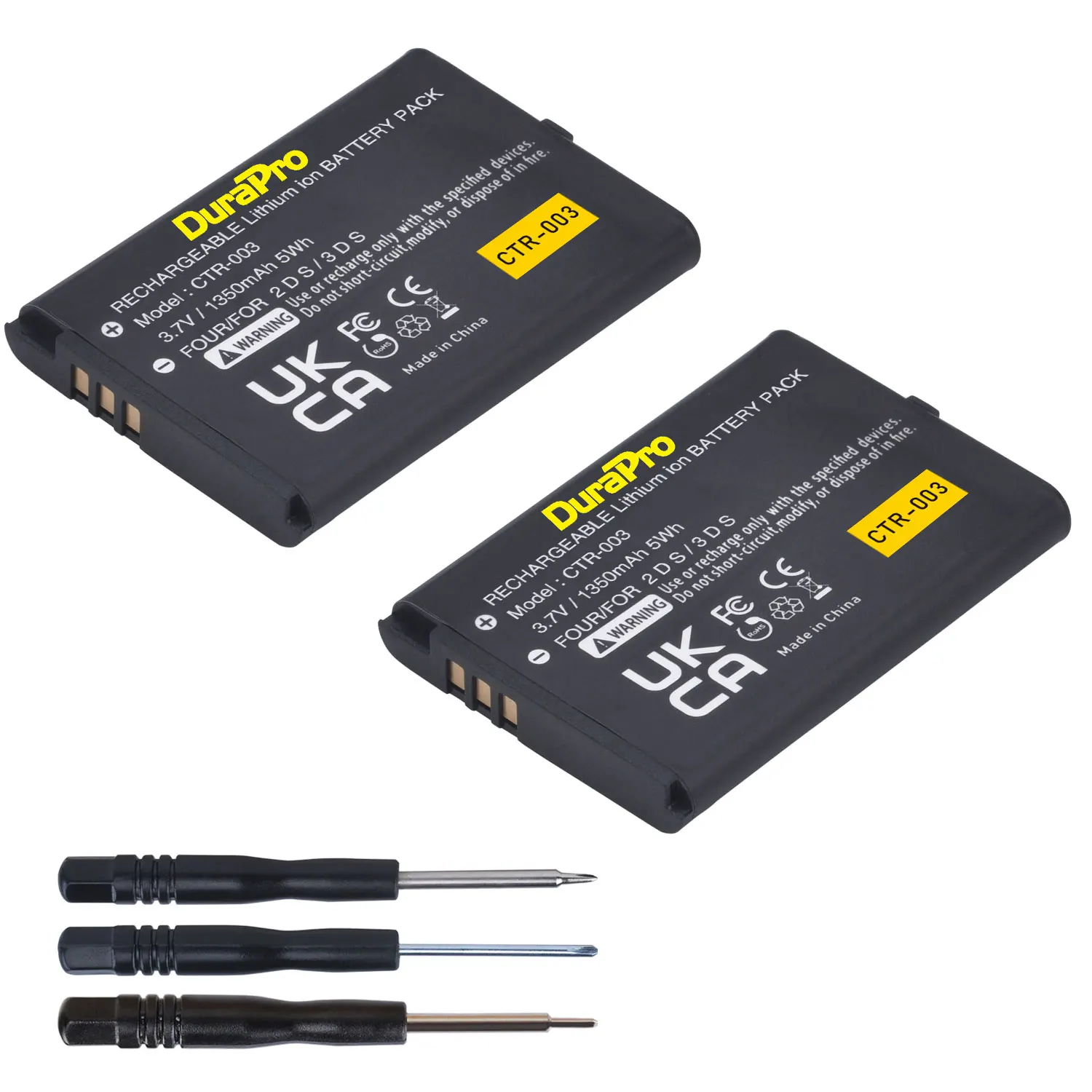 DuraPro CTR-003 CTR003 Ersatzakku für Nintendo Switch Pro Wireless Controller 3DS 2DS XL 1350 mAh CTR 003 Bateria