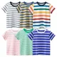 Brandneue Kinder kleidung Sommer Jungen gestreifte Kurzarm Baby Kleidung Kinder Kurzarm T-Shirt