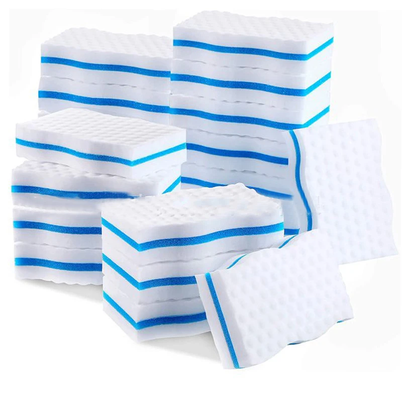 5/10Pcs Magie Schwamm Radiergummi Reinigung Werkzeug Hohe Dichte Emery Schwamm Für Küche Büro Badezimmer Melamin Nano reiniger 10x6x2cm Image