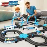 Eisenbahn strecke Spielzeug Set Rennstrecke elektrische Doppel fernbedienung Auto interaktive