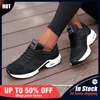 Mode Frau Vulkanisieren Schuhe Plattform Casual Turnschuhe Frauen Schuhe Wohnungen Mesh