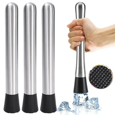 Multifunktions Edelstahl Crushed Ice Hammer Crushed Popsicle Sticks Cocktail Ice Cube Crusher Obst Muddle Pestles Bar Werkzeug