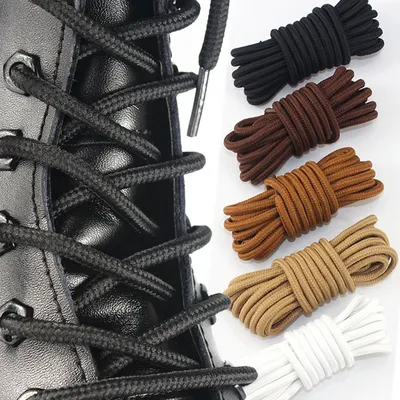 1 Paar klassische solide runde Schnürsenkel strap azier fähige Polyester Schnürsenkel Stiefel