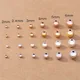 1 Paket/los 2/3/4/5/6mm Messing Spacer Perlen Rose Gold/Silber Farbe ball Lose Charm Perlen für