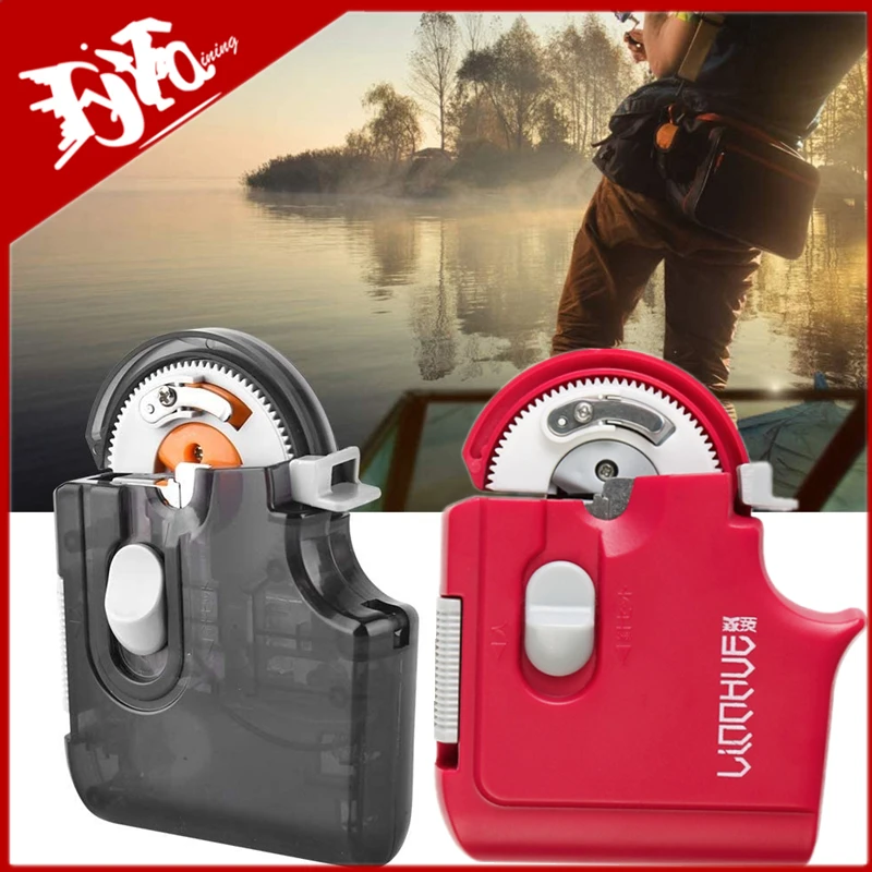 Neue elektrische schnelle Krawatte Angelhaken sammeln Rolle Angelschnur Bindegerät automatische tragbare Angelhaken Tier Maschine 2023 Image