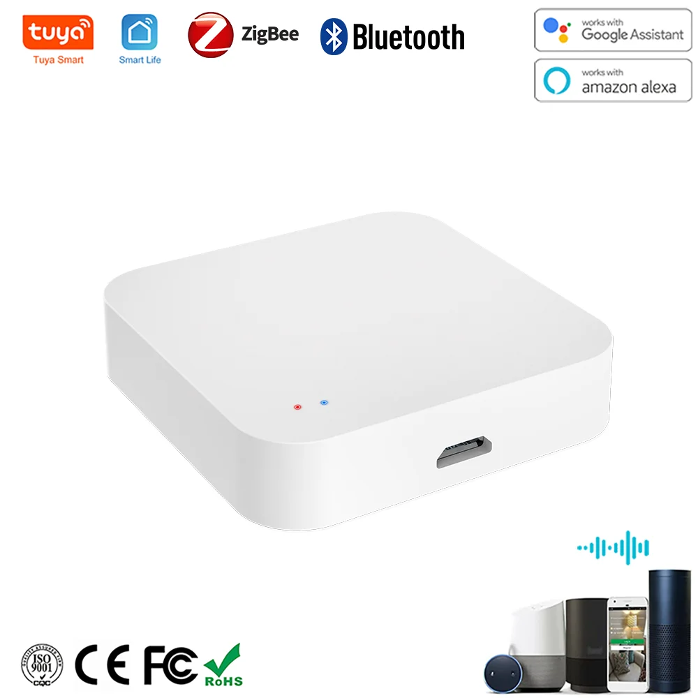 Tuya Zigbee Gateway HUB Wireless Smart Home Bridge Smart Life Fernbedienung Zigbee-Protokoll funktioniert mit Alexa Google Home Image