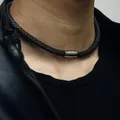 Leder Halskette Halsband für Männer Frauen Schwarz Braun Seil Choker Halsketten Großhandel