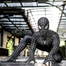 Tobey Maguire Spiderman Kostüm Schwarz/Rot Raimi Spinne Mann Cosplay Superheld Zentai Anzug