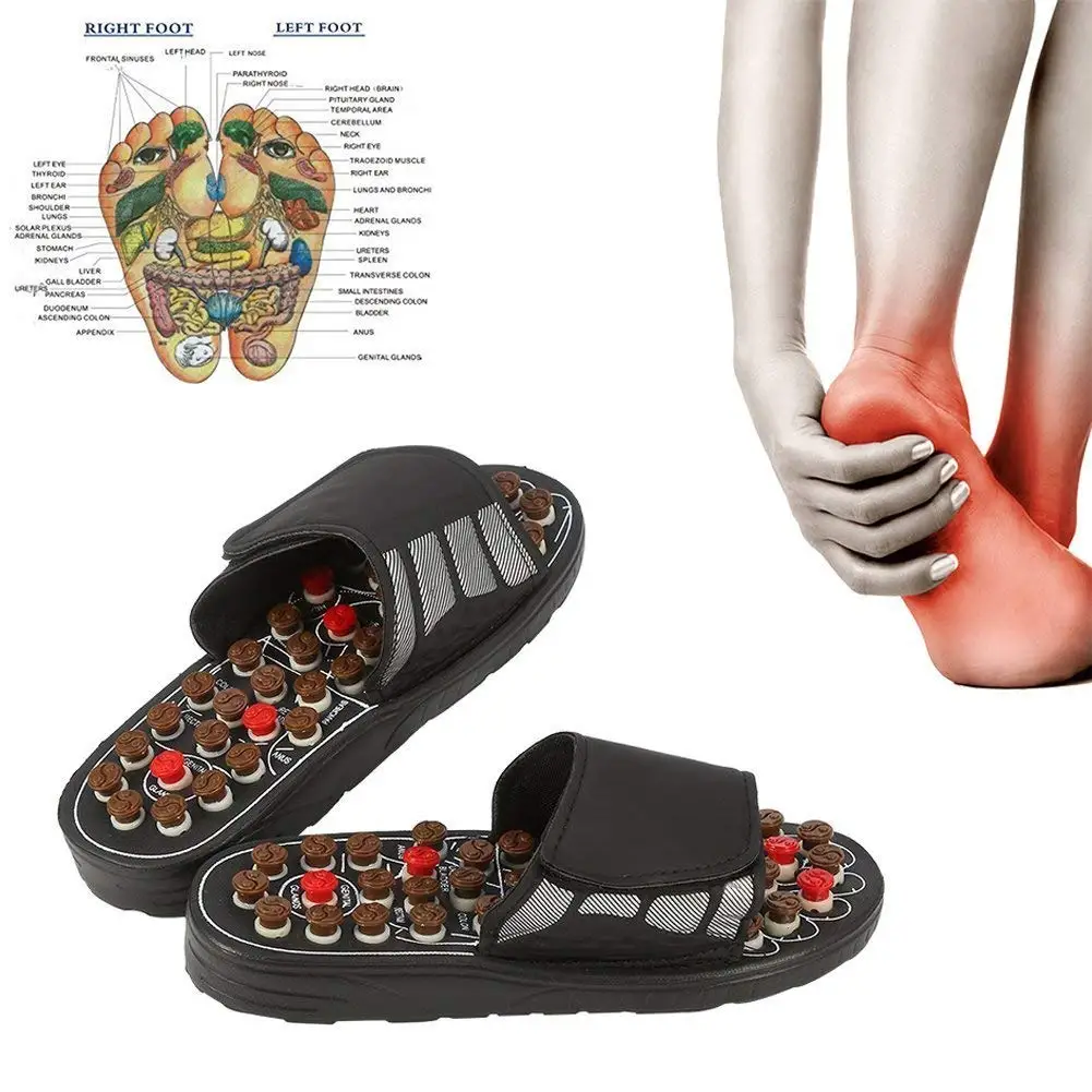 Fuß Massage Hausschuhe Akupunktur Therapie Massage Schuhe Für Fuß Akupunkturpunkt Aktivieren Reflexzonenmassage Fußpflege Massageador Sandale Image