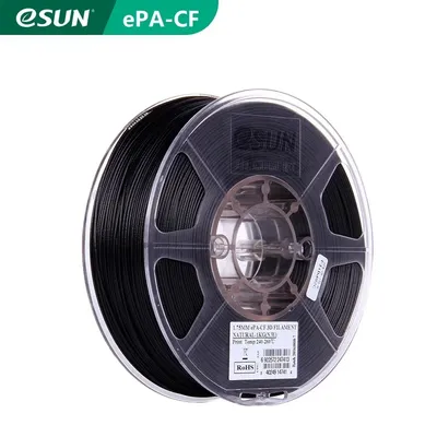 ESUN Carbon Faser Gefüllt Nylon Filament PA-CF 1 75mm 3D Drucker Filament 1KG 2 2 £ Spool 3D Druck