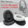 Ohr Pads Für Microsoft Lifechat LX3000 LX-3000 Kopfhörer Mic Abdeckung Ohrpolster Ersatz Headset Ohr