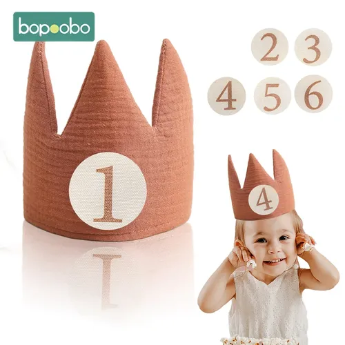 Baby Geburtstags feier Hut Set Krone Stirnband Zauberstab Spielzeug Banner Kuchen Geburtstag für