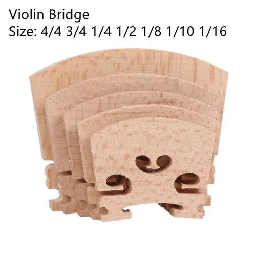 Violine Brücke Ahorn Volle Größe 4/4 3/4 1/4 1/2 1/8 1/10 1/16 Violine Zubehör Luthier Teile Violine