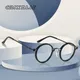 CRIXALIS Retro Runde Blau Licht Gläser Für Männer Marke Designer Metall Brillen Rahmen Frauen