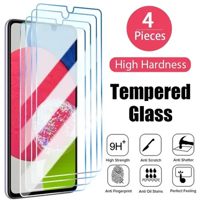 4pcs gehärtetes Glas für Samsung Galaxy a52 a12 a32 a22 5g Displays chutz folie auf Samsung Galaxy