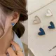 Rosa Liebe Ohrringe Keine Loch Ohr Clips Blau Herz Clip Ohrring Ohne Piercing Minimalistischen