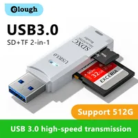 Elough 2 in 1 Kartenleser USB 3 0 zu SD TF Karte Speicher kartenleser
