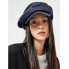 Y2K Große Größe Frauen Mädchen Berets Hut Gothic Punk Denim Baskenmütze Hüte Damen Straße Kühle Hip Hop Rock Baskenmütze Kappen