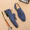 Männer Müßiggänger Marke Wildleder Leder Schuhe Vintage Slip-on Klassische Casual Männer Fahren